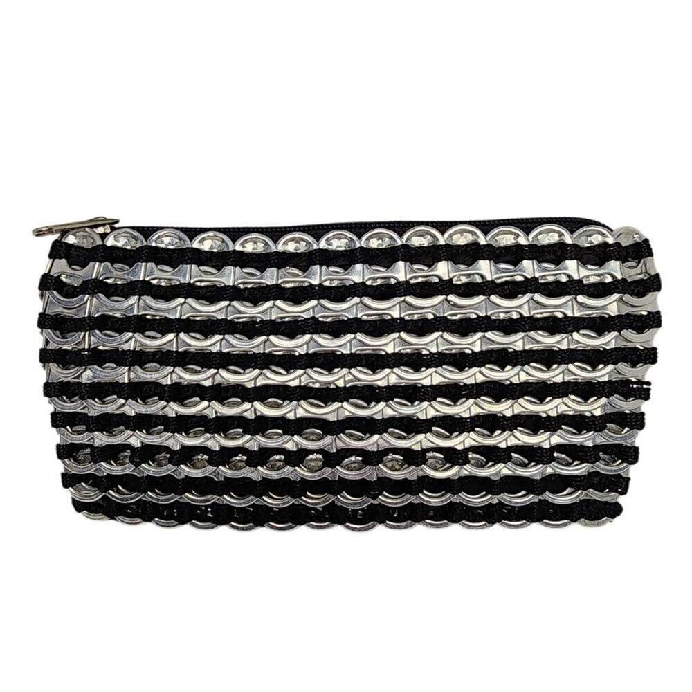 Escama Brasil Womens Handbag, Upcycled Soda Tab Zippered Mini Clutch Purse